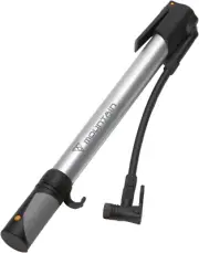 Topeak Mountain Morph Bike Pump , Silver, Black, 35 X 5.8 X 3 Cm / 13.8” X 2.3”