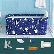 Foldable Portable Bathtub Water Tub Folding PVC Adult Spa Bath Bucket 120 * 55cm (6)
