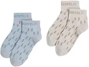[Karl Lagerfeld International B.V] K/Monogram Short Socks, 1QV Kentucky Blue-Pristine, One Size, 1QV Kentucky Blue-Pristine, One size