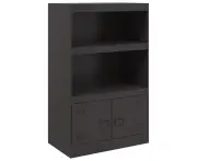 vidaXL Sideboard Black 67x39x107 cm Steel
