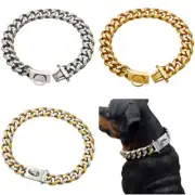 19mm Dog Collar Solid Stainless Steel Dog Choke Big Dog Trainning Walking Chain