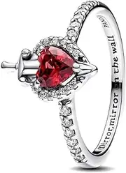 [PANDORA] Disney Villains Evil Queen Ring 193422C01, Sterling Silver, Crystal
