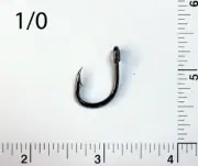 PACK OF 100 Size 1/0 TACKLEWORKS 4x Strong Live Bait Fishing Hooks L319