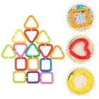 35 Pcs Baby Chewing Toy Chains Geometric Buckle Link Toys Shape