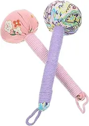 2Pcs Handheld Back Massage Hammer Ergonomic Portable Massage Tool for Home and Travel Safe Cloth Material for Targeted Muscle Relief and
