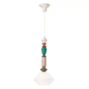 Lariat Pendant H.70, Milk White