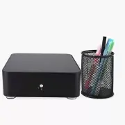 Mini-ITX Computer Case,Aluminum Mini-ITX PC Gaming Case HTPC(Black)