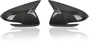 Carbon Fiber Car Rear View Mirror Cover Side Door Mirror Shell Decoration Trim for Hyundai for Elantra AD 2016-2020 External Parts (Color : Carbon 1Pair)