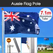 Aluminium Australian Aussie Flag Pole Flagpole Full Set 7.1M meter