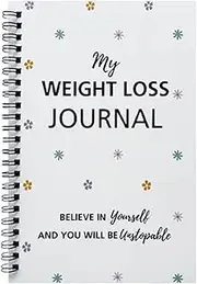 Food Journal | Daily Diet Health Journal Weight Loss,Health Tracker Fitness Log Book Notebook Wellness Planner for Men, Women & Nutrition