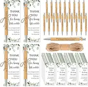 Fulmoon 60 Set Graduation Appreciation Gifts May You Be Proud Sign Wood Bamboo Pens with Thank You Bookmark Cards End of School Gifts for Classroom Teacher Student Supplies Party Favor Coworker