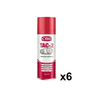 6 x CRC TAC2 Adhesive Lubricant 300g/492ml for All Chain Gears Wire Ropes Auto