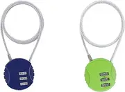2Pcs Mini Chain Lock Code Lock with Wire Rope Electric Bike Lock Bike Code Lock