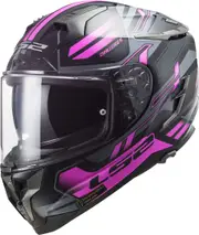 LS2 FF327 Challenger Spin Helmet, black-pink, Size L for Men Black Pink