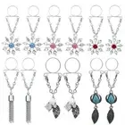 Fake Nipple Rings Non-Piercing Clip On Stainless Steel Chain Dangle Body Jewelry