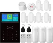 Wireless Home Alarm System 16-Piece Kit, Wifi/4G Alarm System for Home Security