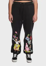 [Dolls Kill x SpongeBob] Plus Started At The Bottom Graphic Sweatpants