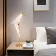 28" LED Table Lamp Modern Bird Table Light Gold Desk Lamp Metal Fixtures