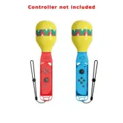 2PCS For Switch OLED Joy-Con JoyPads Sand Hammer Samba Maracas Grips Accessories
