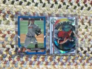 2018 BOWMAN GRAYSON RODRIGUEZ 2 CARD LOT SEE DESCRIPTION