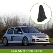 Car Gear Shift Stick Gaiter Black Faux Leather for RENAULT Clio II 2001-2005