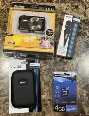 Brand New Sealed Vivitar Vivicam S529 16.1 MP Digital Camera w/Memory Card More