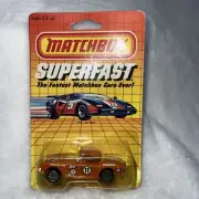 Matchbox Superfast SF8 ‘62 Corvette Centerline Orange #11 NEW Vintage 1985