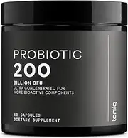 Toniiq Probiotic 200 by - 200 Billion CFU Probiotic Supplement - 30 Verified Probiotics Strains with Prebiotic Enzymes - Fully Shelf Stable Formula - 60 Extended Release Capsules
