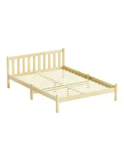 [Artiss] Double Wooden Bed Frame in Brown