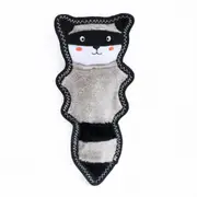 Zippy Paws Z-Stitch Skinny Peltz Raccoon Plush Dog Toy 31.5 x 15cm