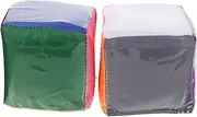 NAMOARLY 2pcs Game Dice English Letters Learning Cube Educational Dice Word with Cubes Large Dice School Supplies Die Alphabet Dice PVC