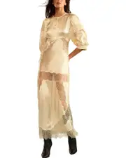 Cynthia Rowley Lure Lace Silk Dress