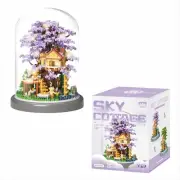 Sky Cottage Building Set, 2680PCS Challenging Mini Brick House with LED Light...