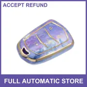 Key Fob Cover Single Custom for Cadillac Escalade ATS CTS, 5 Button Key Fob Case