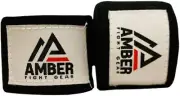 Amber Semi Elastic Professional 180" Hand Wraps with Hook and Loop Closure