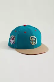 New Era San Diego Padres 59FIFTY Fitted Hat Jae Tips Exclusive Turquoise 7 3/8