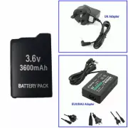 3.6V Rechargeable Battery for Sony PSP-110 PSP1001 PSP1000 Or AC Charger Adapter