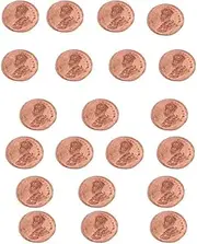 Export Store Copper Coin with Hole/Tambe ka Sikka with Hole for Pooja/Hole Copper Coins for puja holy Purpose/Hole Copper Coins for Spiritual and Religious Purposes (Pack of 300 Piece).