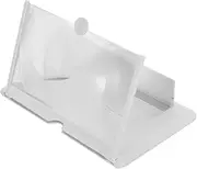 Uonlytech Screen Magnifier for Phone Amplifier Holder Radiation Stand for Comfortable Viewing for Movies and News for Elders White