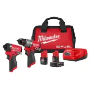 M12 FUEL 12-Volt Lithium-Ion Brushless Cordless Hammer Drill and Impact Driver C