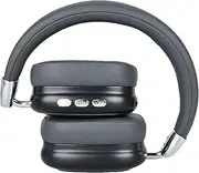Wireless Headphones with Mic - Stereo Sound Comfort Fit, Foldable Noise Cancelling, Over Head Style | Rechargeable Music Headset Ergonomic Over Ear Audio Gear Business Trip Vacation Use