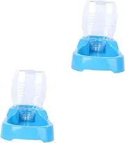 FONDOTIN 2pcs Dog Water Feeder 500ml Pet Water Bowl Pet Drinking Tool Puppy Feeder