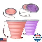 O-CONN 2 Pack Collapsible Cup, Silicone Collapsible Travel Cup, Silicone Fold