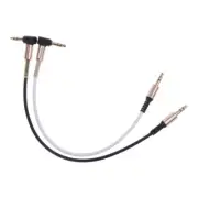 3.5mm Cable 90 Degree Right Angle 3-Conductor Stereo Aux Cable Cord Line