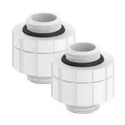 Bitspower Artemis Rotary Extender, Arctic White, 2-pack