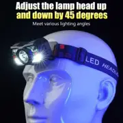 LED Rechargeable Headlamp Motion Sensor Waterproof Head Flashlights Torch