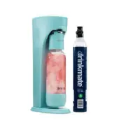DrinkMate Sparkling Water Soda Maker Machine w/ 60L CO2 Cartridge + 1L Bottle