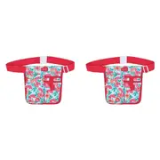 2PK Annabel Trends Sprout Half Waist Garden Tool Holder Belt Bag Sherbet Poppies