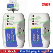 2 Pack US Voltage Power Surge Protector 120V Refrigerator Brownout Appliance