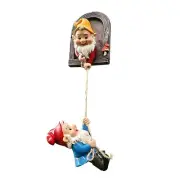 Climbing Gnomes Tree Face Decor Outdoor for Yard, Adorable Tree Hugger9036
